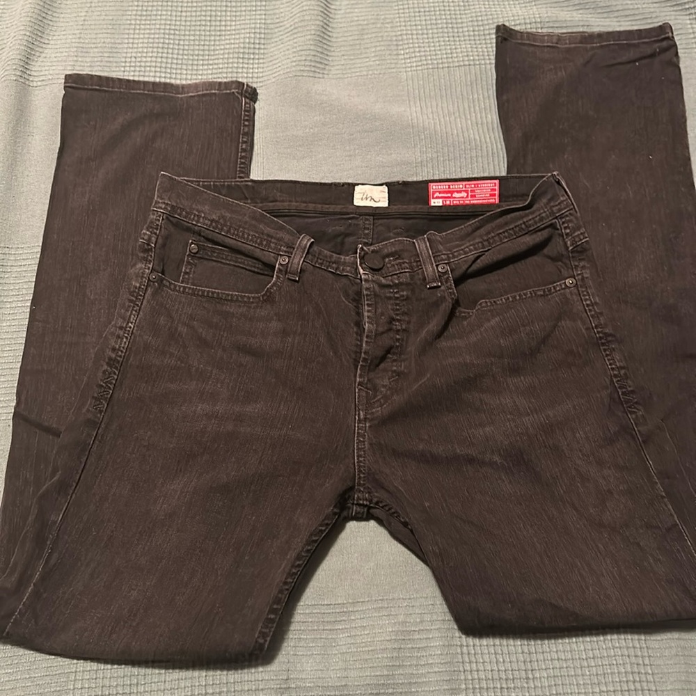 Men’s black 33x32 jeans great condition Mercer Denim